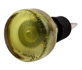 Lime Flat Drawer Glass Wine Stopper